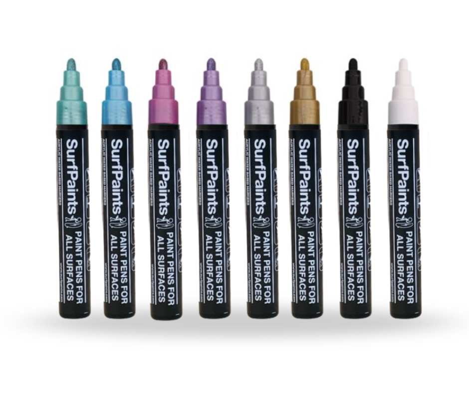 Metallic Acrylic Paint Pens - 4mm Durable Bullet Nibs for All Surfaces – Premium Japanese Quality