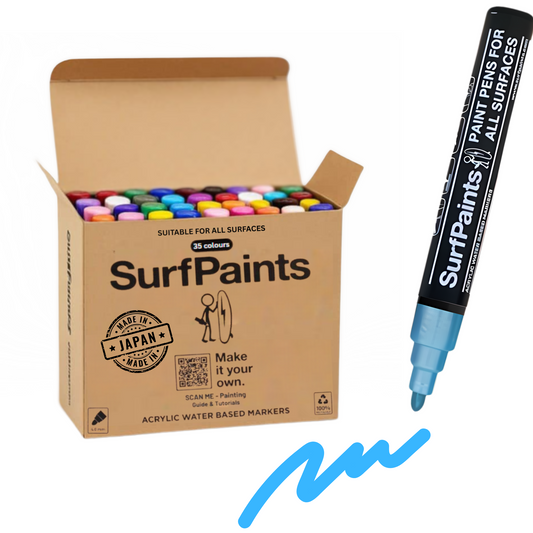 Surfpaints Full Range of Acrylic Paint Pens Size 4mm Bullet - Special Edition Art Collections Box