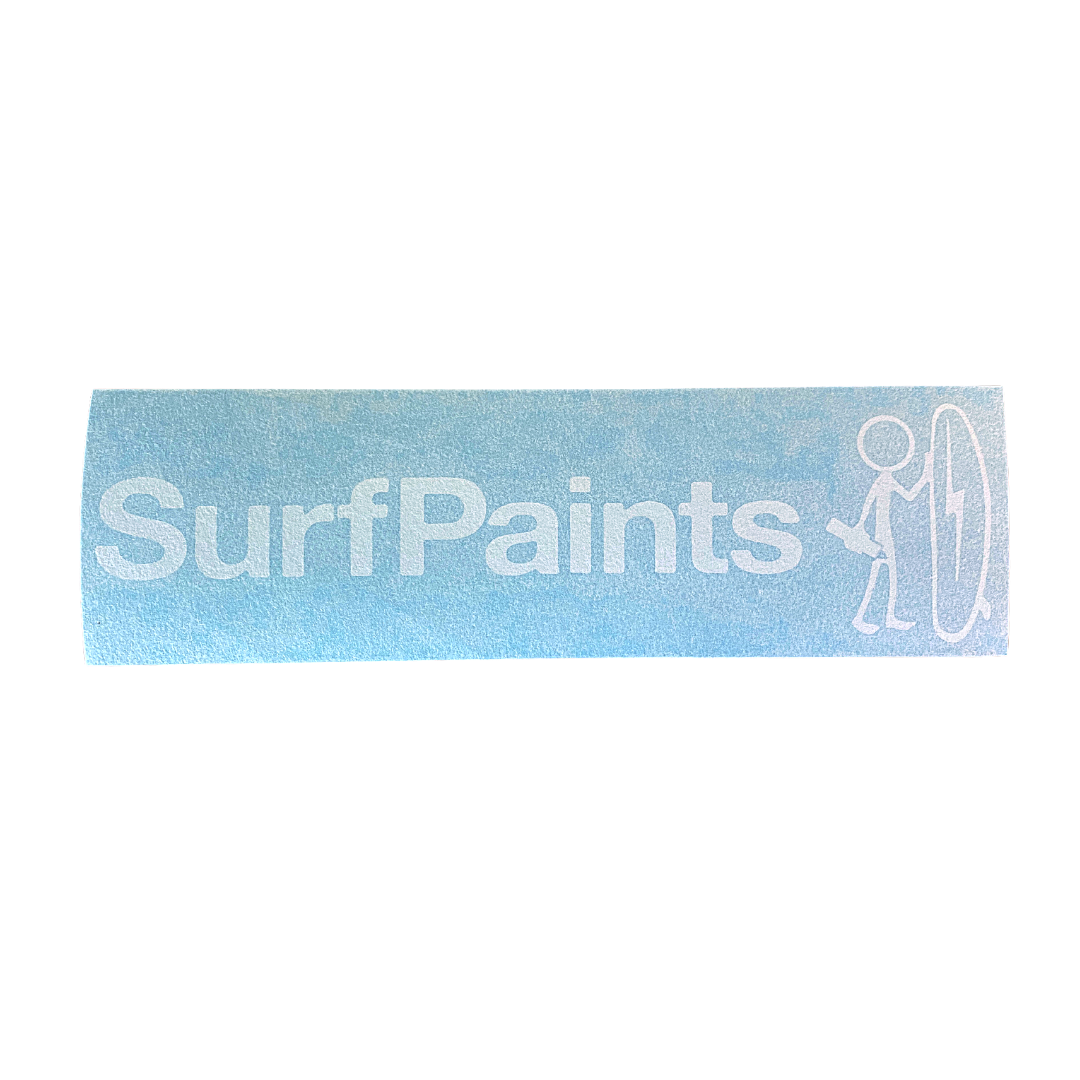 Surfpaints Vinyl Board Sticker (White)