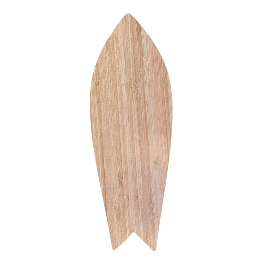 Bamboo Wooden Surfboard For Art Decor - Pre Primed & Ready For Paint (30cm)