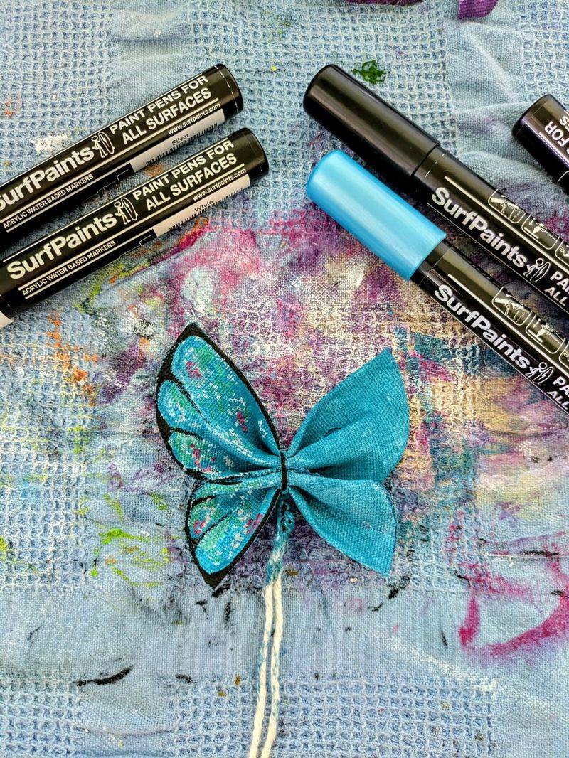 Metallic butterflies by Marianne Blackburn