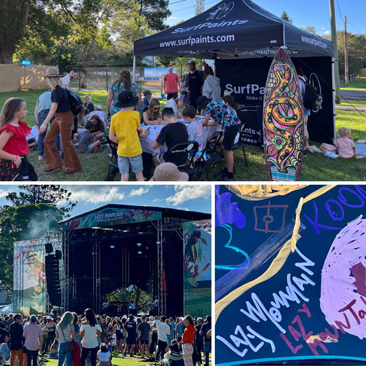 SurfPaints hung out with celebrities at the Lazy Mountain Music Festival