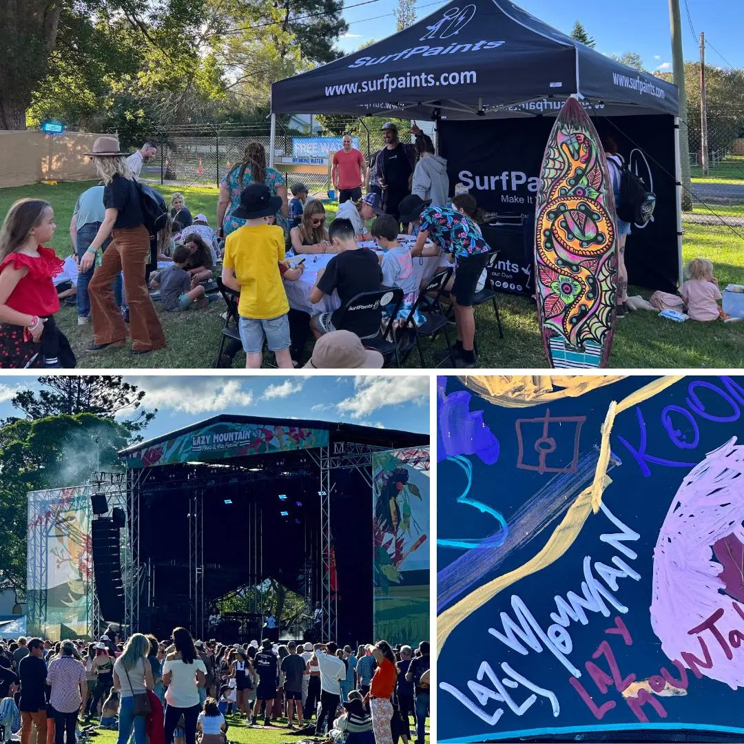 SurfPaints hung out with celebrities at the Lazy Mountain Music Festival