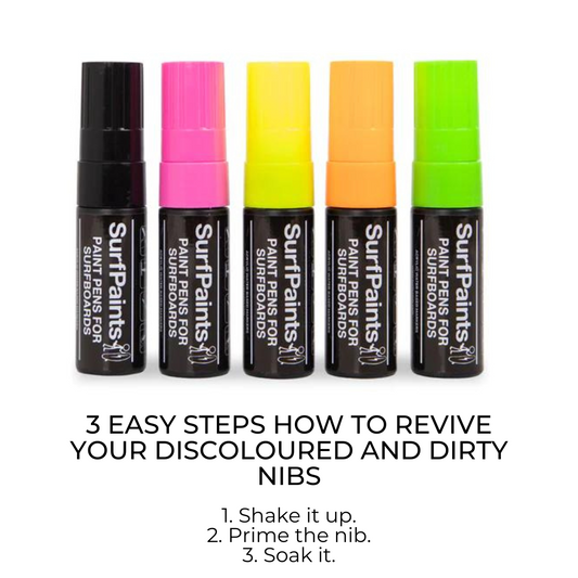 Rehydrating discoloured paint pen nibs- find out how!