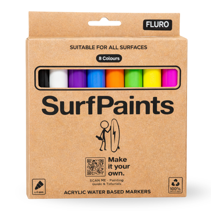 Fluro Acrylic Paint Pens - 4mm Durable Bullet Nibs for All Surfaces – Premium Japanese Quality