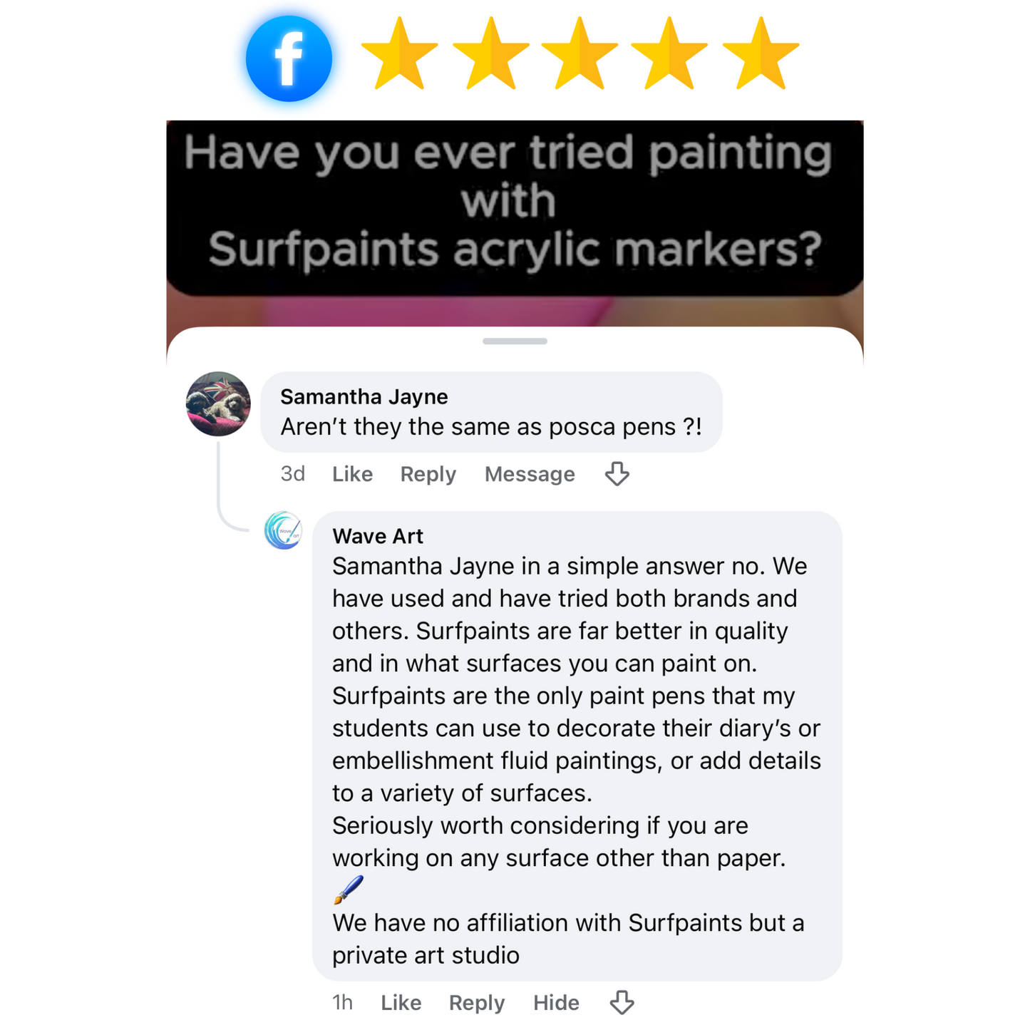 Surfpaints Acrylic Paint Pen Studio Kit - Artist Grade Weatherproof Formula for All Surfaces + Paint Tools & Storage Case