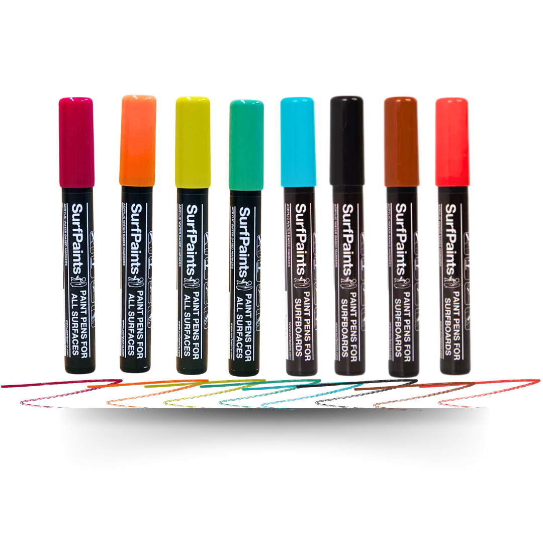 Earth Acrylic Paint Pens - 4mm Durable Bullet Nibs for All Surfaces – Premium Japanese Quality