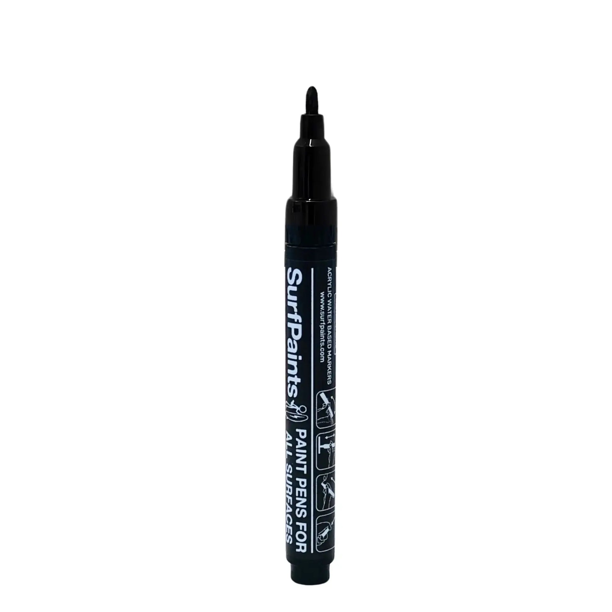Individual Acrylic Water Based Paint Pens - Choose Your Size & Colour Surfpaints