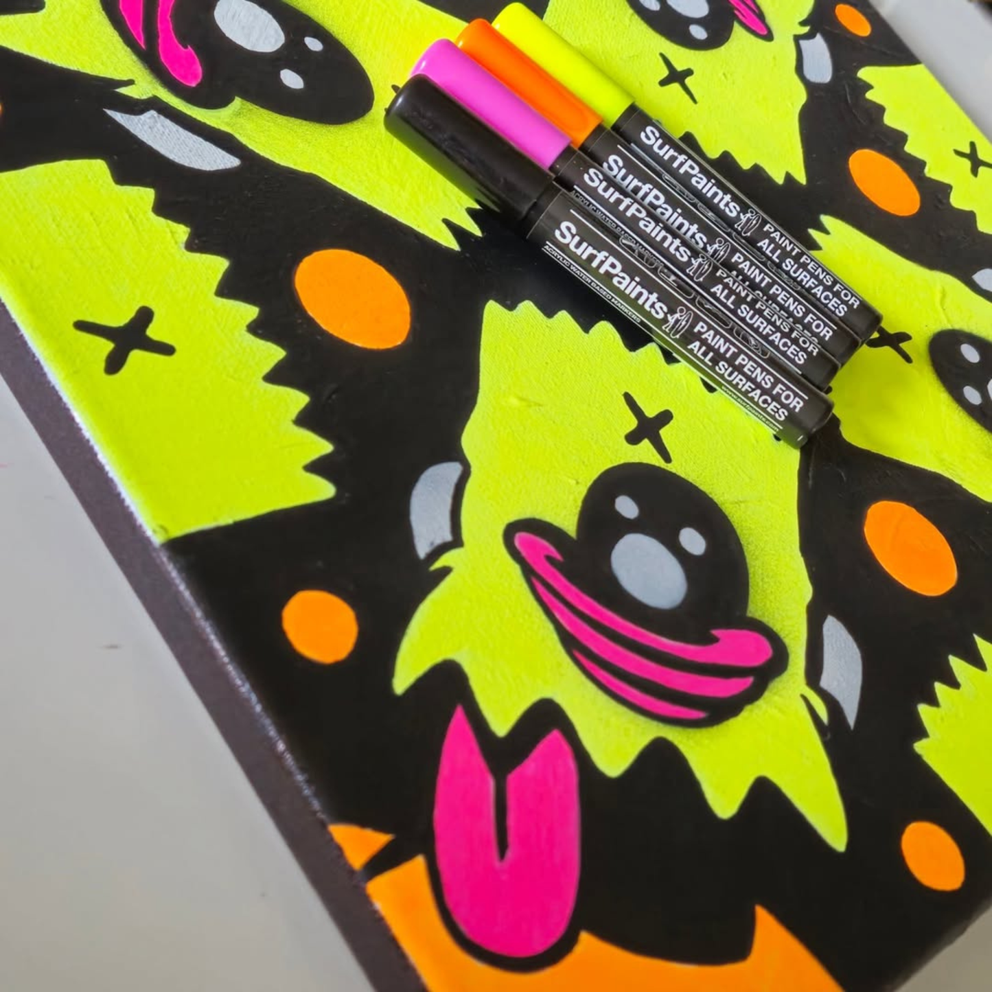 Fluro Acrylic Paint Pens - 4mm Durable Bullet Nibs for All Surfaces – Premium Japanese Quality