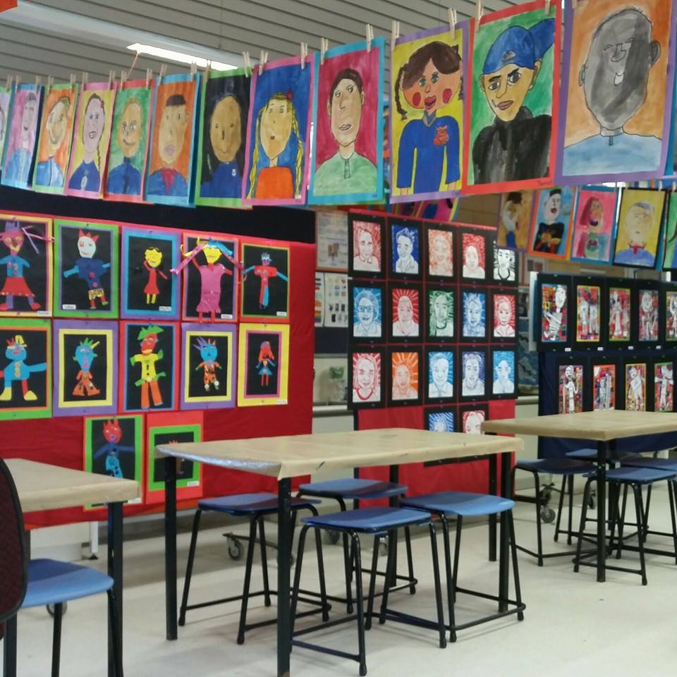 In the art room
