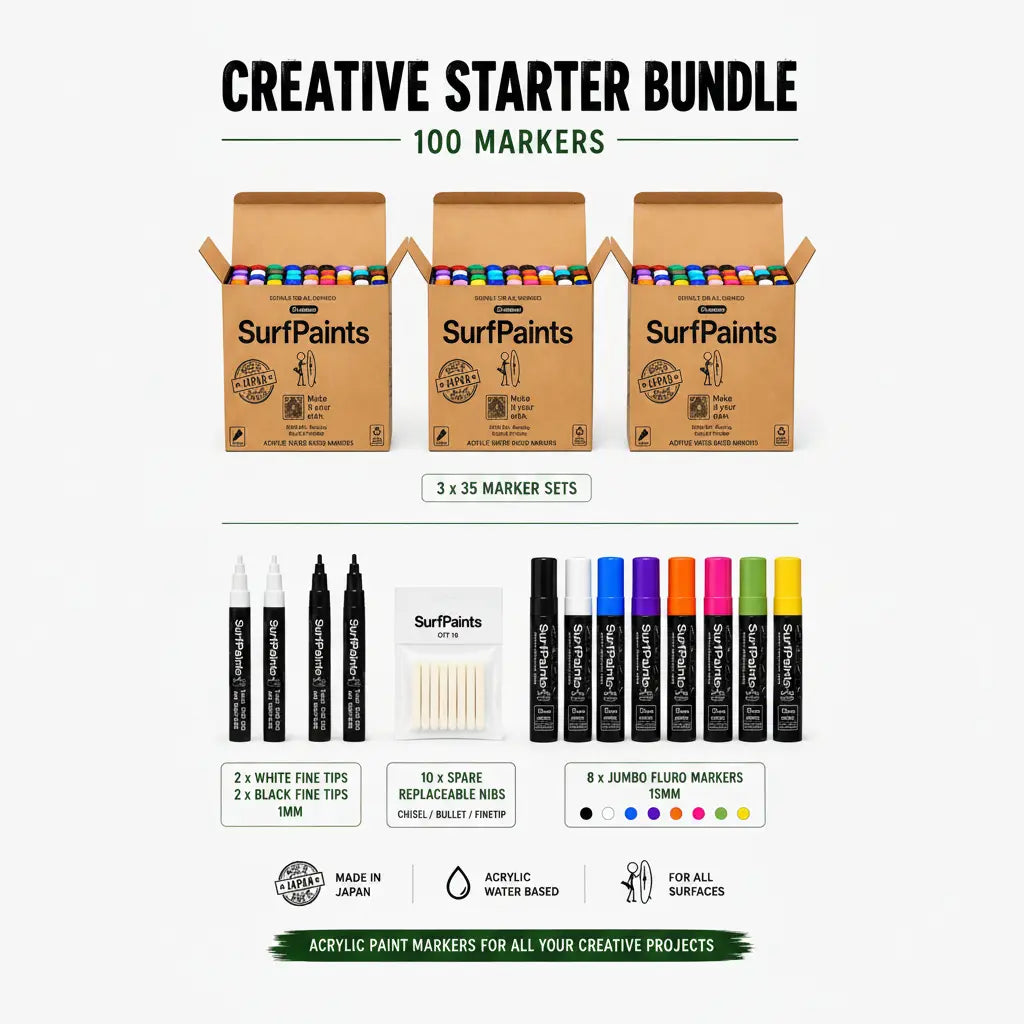 Surfpaints Acrylic Marker Wholesale Bundles (Starter, Workshop, Department)