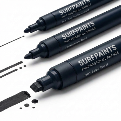 Individual Acrylic Water Based Paint Pens - Choose Your Size & Colour Surfpaints