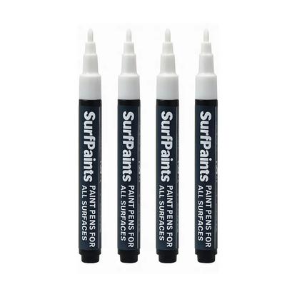 FINE TIP SPECIAL: 4 Pack White
