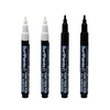 4‑Pack Extra Fine Tip Surfpaints Acrylic Paint Pens (2 White/2 Black)