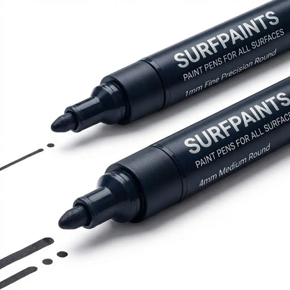 Individual Acrylic Water Based Paint Pens - Choose Your Size & Colour Surfpaints