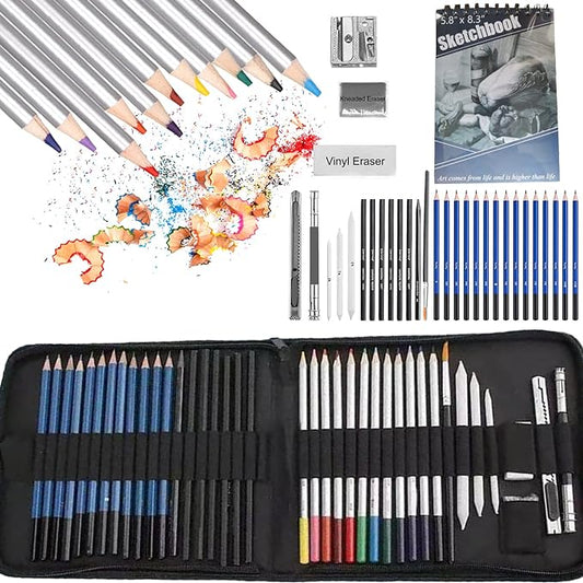 48 Pencil Kit & Sketchbook