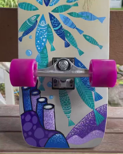 All-in-One Skateboard Art Kit: DIY Surface Prep, Paint & Customise - Includes Primary & Pastel Acrylic Sets