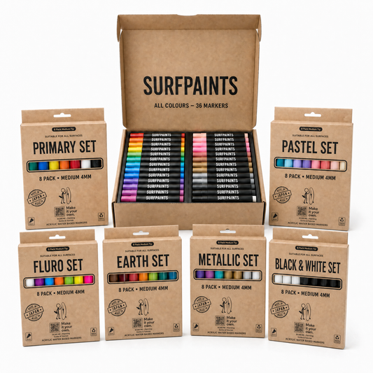 Surfpaints Full Medium Tip Acrylic Marker Bundle