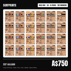 Surfpaints Event Pack bulk box – 24 × 8-packs, 192 acrylic paint markers