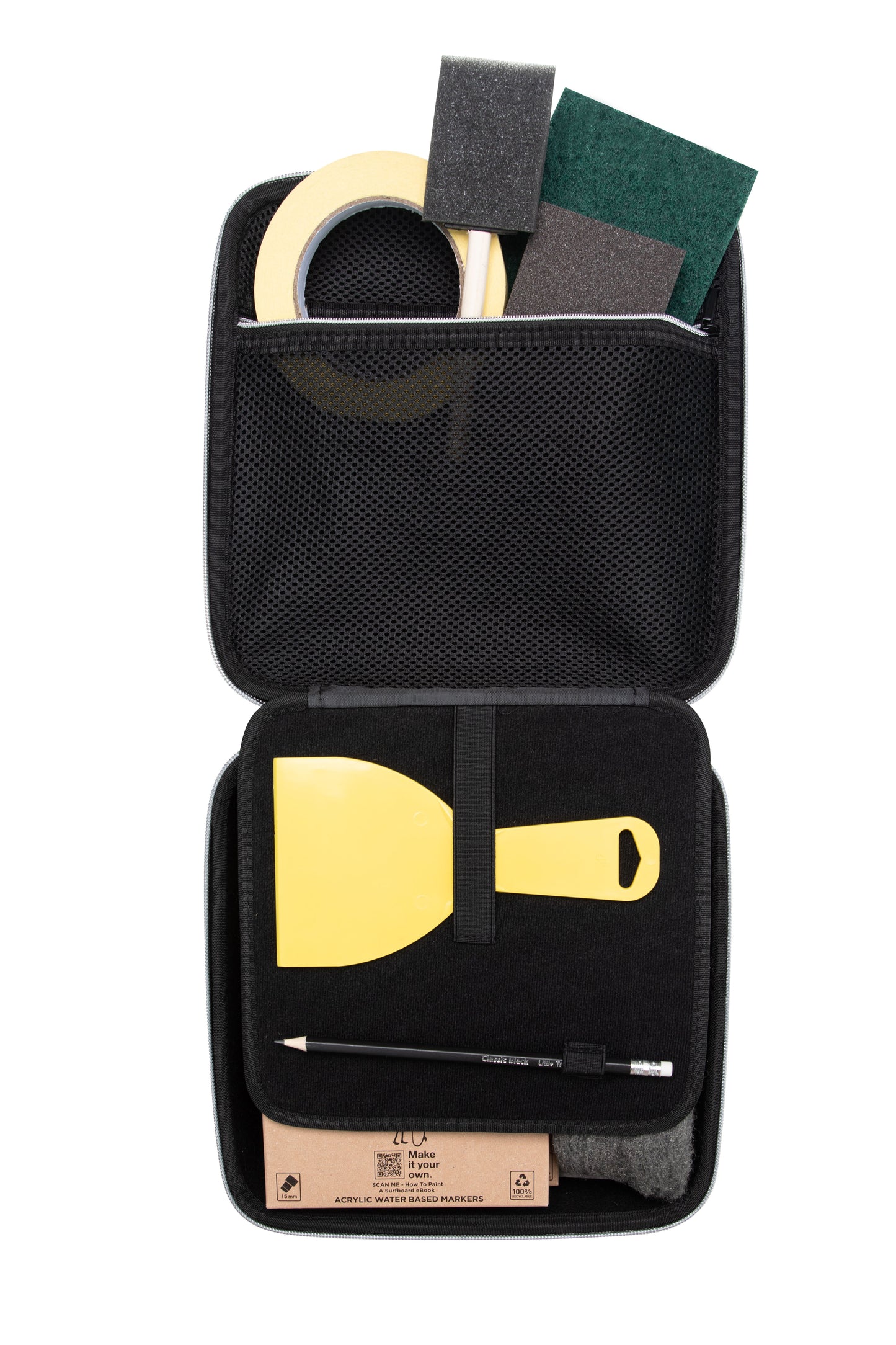 All-in-One Skateboard Art Kit: DIY Surface Prep, Paint & Customise - Includes Primary & Pastel Acrylic Sets